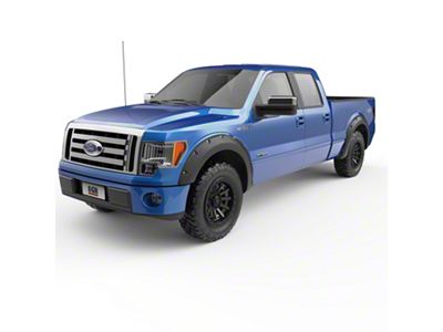 EGR Baseline Bolt Style Fender Flares; Textured Black (09-14 F-150, Excluding Raptor)