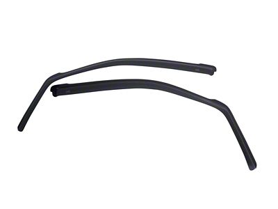 EGR In-Channel Window Visors; Front; Matte Black (17-25 F-250 Super Duty Regular Cab)