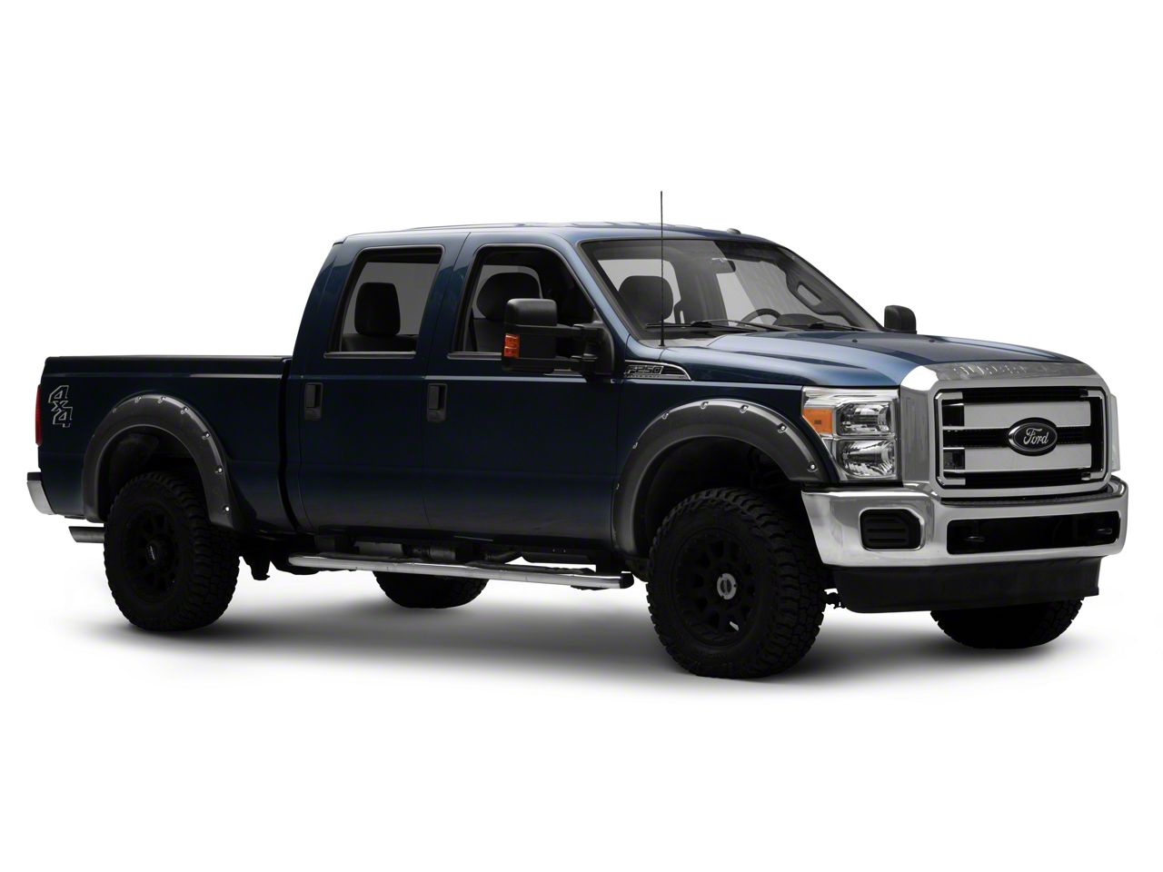 EGR F250 Super Duty Traditional BoltOn Look Fender Flares; Matte