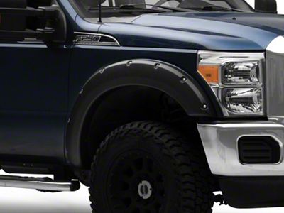 EGR Traditional Bolt-On Look Fender Flares; Matte Black (11-16 F-350 Super Duty SRW)