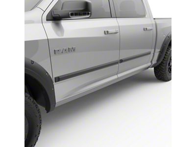 EGR Rugged Look Body Side Molding; Matte Black (09-18 RAM 1500 Quad Cab)