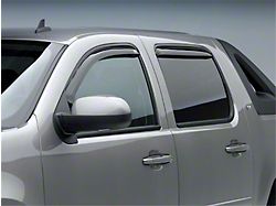 EGR In-Channel Window Visors; Front and Rear; Dark Smoke (07-14 Sierra 2500 HD Crew Cab)