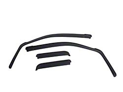 EGR In-Channel Window Visors; Front and Rear; Dark Smoke (01-06 Sierra 2500 HD Crew Cab)