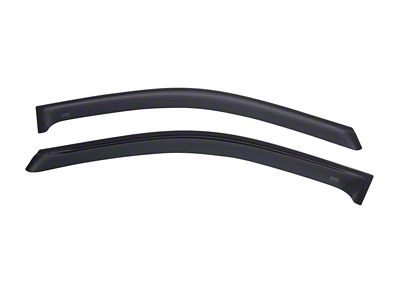 EGR Tape-On Window Visors; Front; Dark Smoke (15-19 Sierra 3500 HD Regular Cab)
