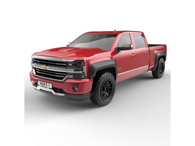 EGR Baseline Standard Style Fender Flares; Textured Black (14-18 Silverado 1500 w/ 6.50-Foot Standard & 8-Foot Long Box)