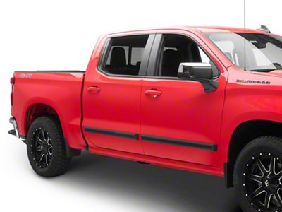 EGR Bolt-On Look Body Side Molding; Matte Black (19-24 Silverado 1500 Crew Cab)