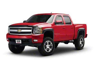 EGR Rugged Look Fender Flares; Black (07-13 Silverado 1500)