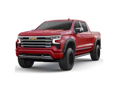 EGR Traditional Bolt-On Look Fender Flares; Matte Black (22-24 Silverado 1500, Excluding ZR2)