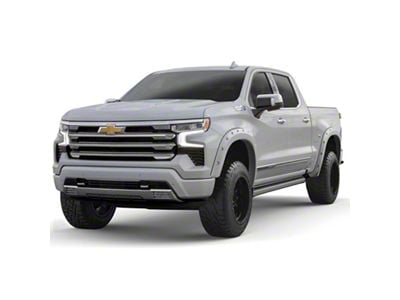 EGR Traditional Bolt-On Look Fender Flares; Summit White (22-24 Silverado 1500, Excluding ZR2)