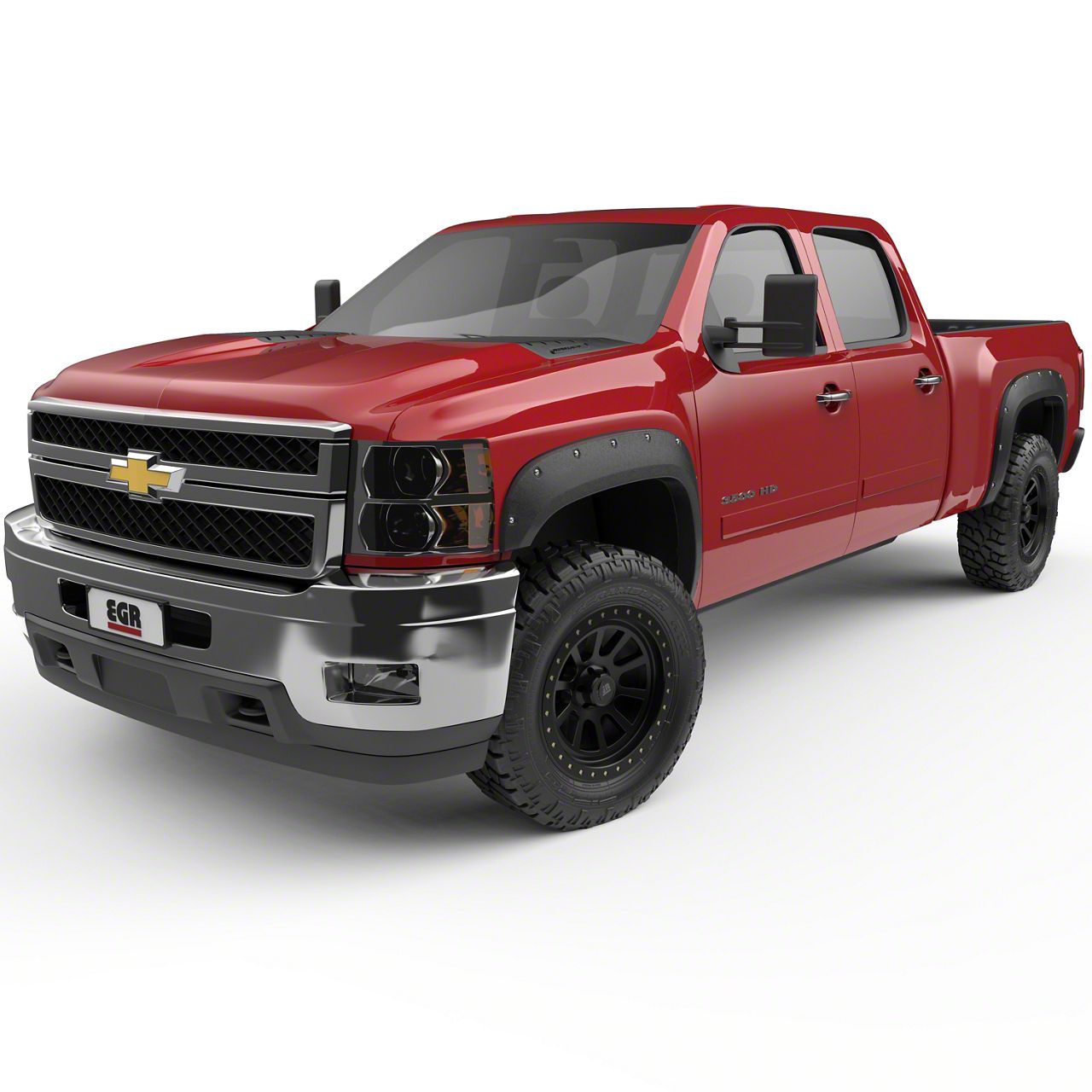 EGR Silverado 2500 Baseline Bolt Style Fender Flares; Textured Black