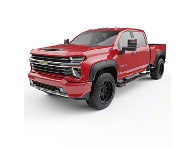 EGR Baseline Bolt Style Fender Flares; Textured Black (20-23 Silverado 3500 HD SRW)
