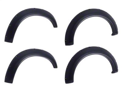 EGR Traditional Bolt-On Look Fender Flares with Black-Out Bolt Kit; Matte Black (07-14 Silverado 3500 HD SRW)