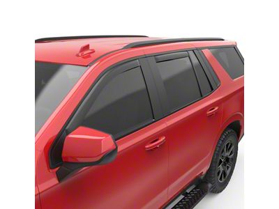 EGR In-Channel Window Visors; Front and Rear; Matte Black (21-25 Yukon)