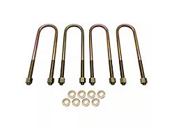 Elevate Suspension 1-Inch Rear Lift Blocks with Round U-Bolt Kit; Flat (24-26 Sierra 1500)