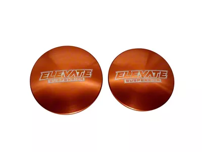 Elevate Suspension Chromoly Upper Control Arm Ball Joint Caps; FOX Orange (21-26 Tahoe)