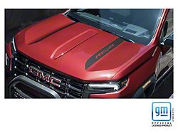Emblems Plus AT4X Hood Decals; Matte Black (23-25 Canyon AT4X)