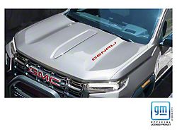 Emblems Plus Denali Hood Lettering Decals; Red (23-26 Canyon)