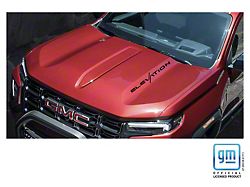 Emblems Plus Elevation Hood Lettering Decals; Matte Black (23-26 Canyon)