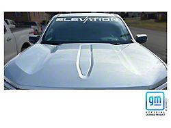 Emblems Plus Elevation Windshield Banner Decal; White (23-26 Canyon)