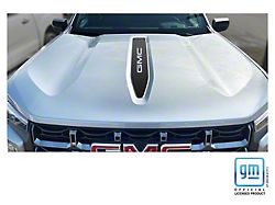 Emblems Plus GMC Center Hood Decal; Matte Black (23-26 Canyon)
