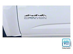 Emblems Plus Mountain Range Emblem Enhancement Decals; Gloss Black (15-22 Canyon)