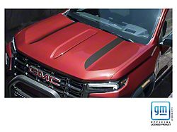 Emblems Plus Solid Hood Decals; Matte Black (23-26 Canyon)