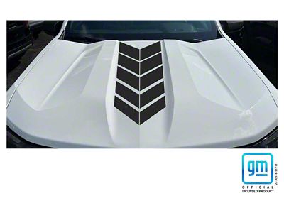 Emblems Plus Arrow Center Hood Decal; Matte Black (23-25 Colorado, Excluding ZR2)