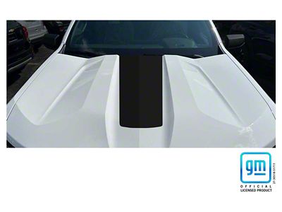 Emblems Plus Center Hood Decal; Matte Black (23-25 Colorado, Excluding ZR2)