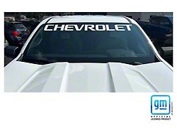 Emblems Plus Chevrolet Windshield Banner Decal; White (15-25 Colorado)