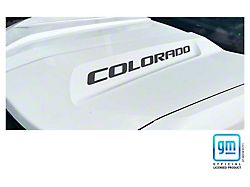 Emblems Plus Hood Lettering Decals; Matte Black (23-25 Colorado)