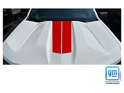 Emblems Plus Rally Stripes Hood Decal; Red (23-26 Colorado, Excluding ZR2)