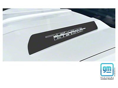 Emblems Plus TRAIL BOSS Hood Decals; Matte Black (23-25 Colorado Trail Boss)