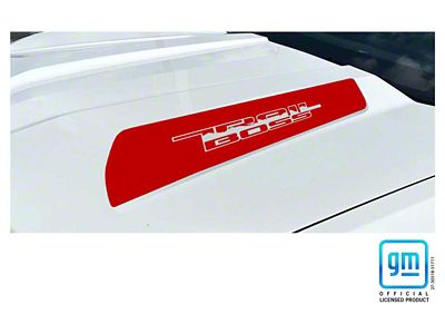 Emblems Plus TRAIL BOSS Hood Lettering Decals; Red (23-25 Colorado Trail Boss)