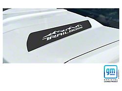 Emblems Plus TRAIL BOSS Mountains Hood Decals; Matte Black (23-25 Colorado, Excluding ZR2)