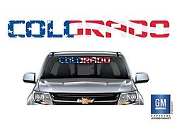 Emblems Plus Windshield Banner Decal; American Flag (15-25 Colorado)