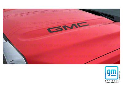 Emblems Plus GMC Hood Lettering Decals; Matte Black (19-25 Sierra 1500)