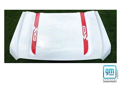 Emblems Plus X31 Hood Spear Decals; Red (19-25 Sierra 1500)