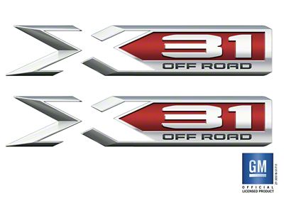 Emblems Plus X31 Off-Road Bedside Decals (20-25 Sierra 2500 HD)