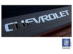 Emblems Plus Bed Rail Cap Rigid Plastic Lettering Set; Chrome (14-18 Silverado 1500)