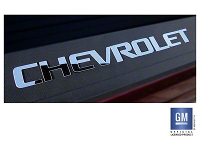 Emblems Plus Bed Rail Cap Rigid Plastic Lettering Set; Chrome (14-18 Silverado 1500)