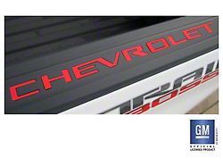 Emblems Plus Bed Rail Cap Rigid Plastic Lettering Set; Red (19-26 Silverado 1500)