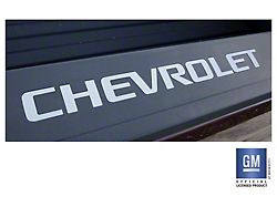 Emblems Plus Bed Rail Cap Rigid Plastic Lettering Set; Silver (14-18 Silverado 1500)