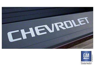 Emblems Plus Bed Rail Cap Rigid Plastic Lettering Set; Silver (14-18 Silverado 1500)