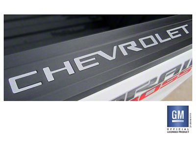 Emblems Plus Bed Rail Cap Rigid Plastic Lettering Set; Silver (19-25 Silverado 1500)
