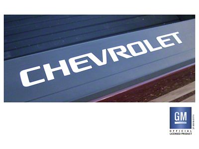 Emblems Plus Bed Rail Cap Rigid Plastic Lettering Set; White (14-18 Silverado 1500)