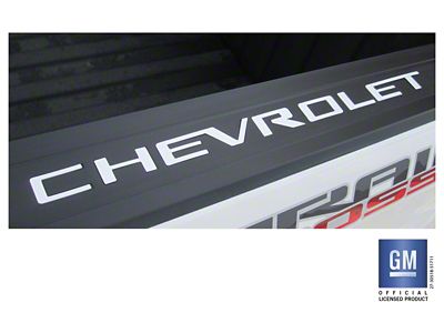 Emblems Plus Bed Rail Cap Rigid Plastic Lettering Set; White (19-25 Silverado 1500)