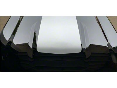 Emblems Plus Center Hood Decal; Silver (19-26 Silverado 1500, Excluding 22-26 Trail Boss & ZR2)