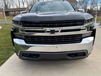 Emblems Plus Chevrolet Bowtie Grille/Tailgate Overlay Decals; Gloss Black (19-26 Silverado 1500)