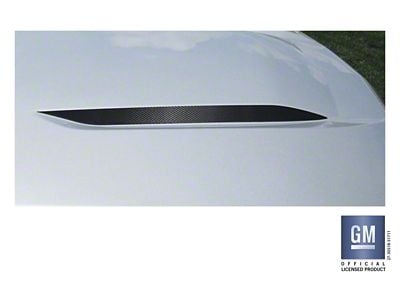 Emblems Plus Hood Decals; Carbon Fiber (19-25 Silverado 1500, Excluding 22-25 Trail Boss & ZR2)