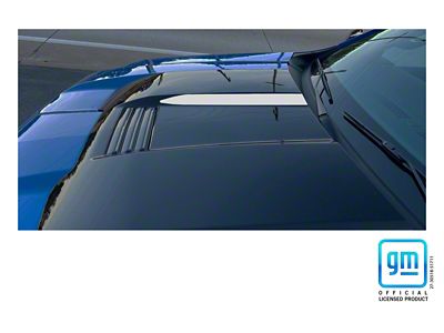 Emblems Plus Hood Scoop Decals; Silver Metallic (22-25 Silverado 1500 Trail Boss w/ Factory Hood Scoop, ZR2)